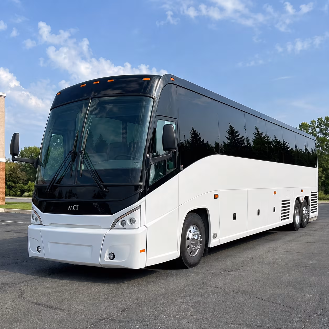south bend charter bus services exterior
