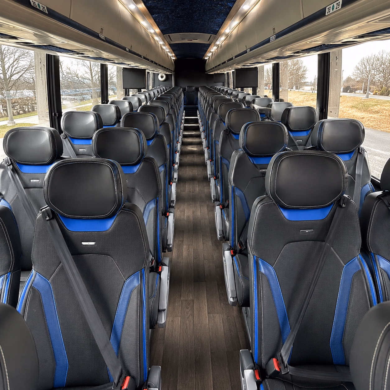 south bend charter bus services inside