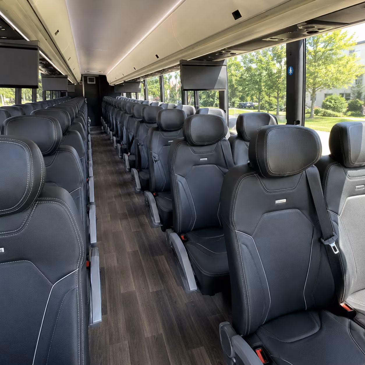 south bend charter bus services interior