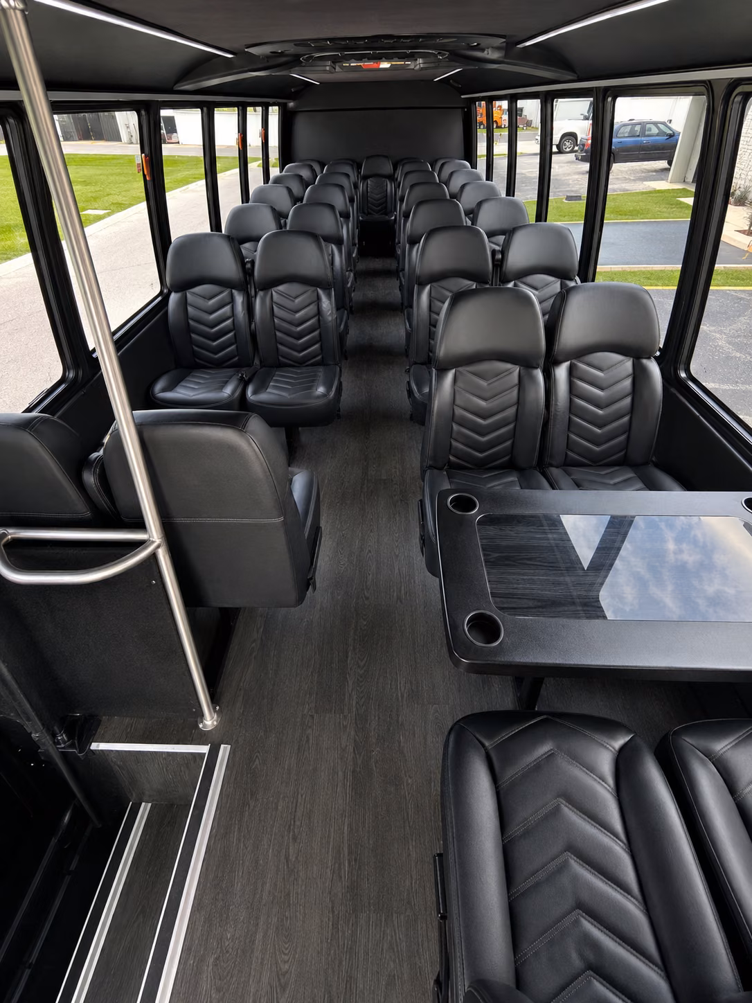 south bend parking shuttle and park and ride bus rentals