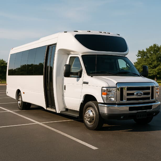 South Bend Shuttle Bus Rentals 20 Passenger Shuttle Bus